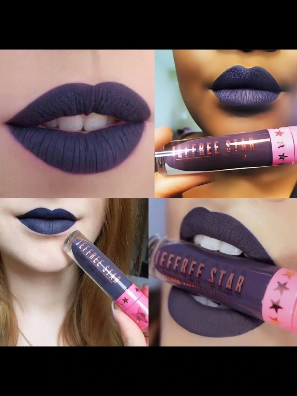 Jeffree Star | ‘Abused’ Velour Liquid Lipstick | NiB matte navy blue, rare
